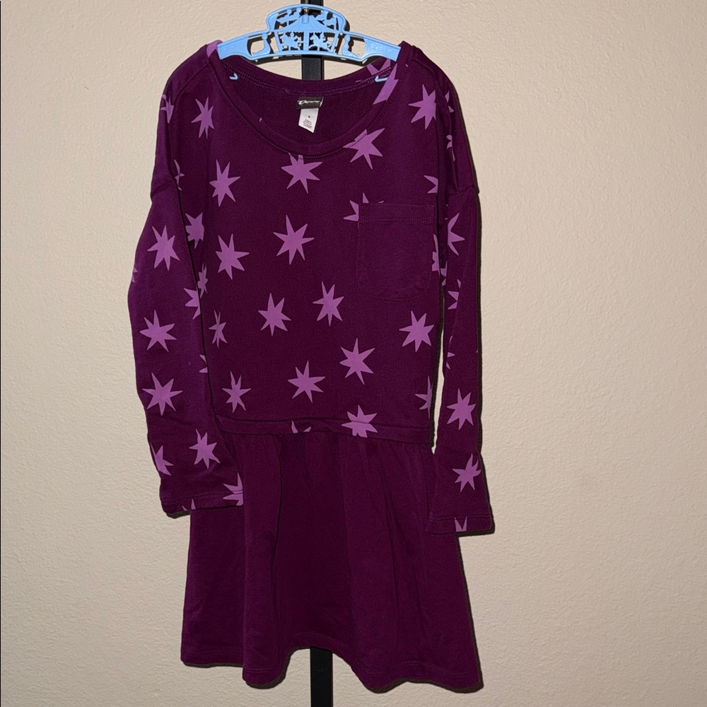 Tea Collection Purple Star Kids Dress